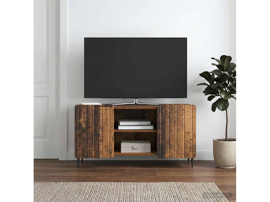 Vidaxl Gabinete Para Tv 102 X 34,5 X 52 Cm Madeira Antiga
