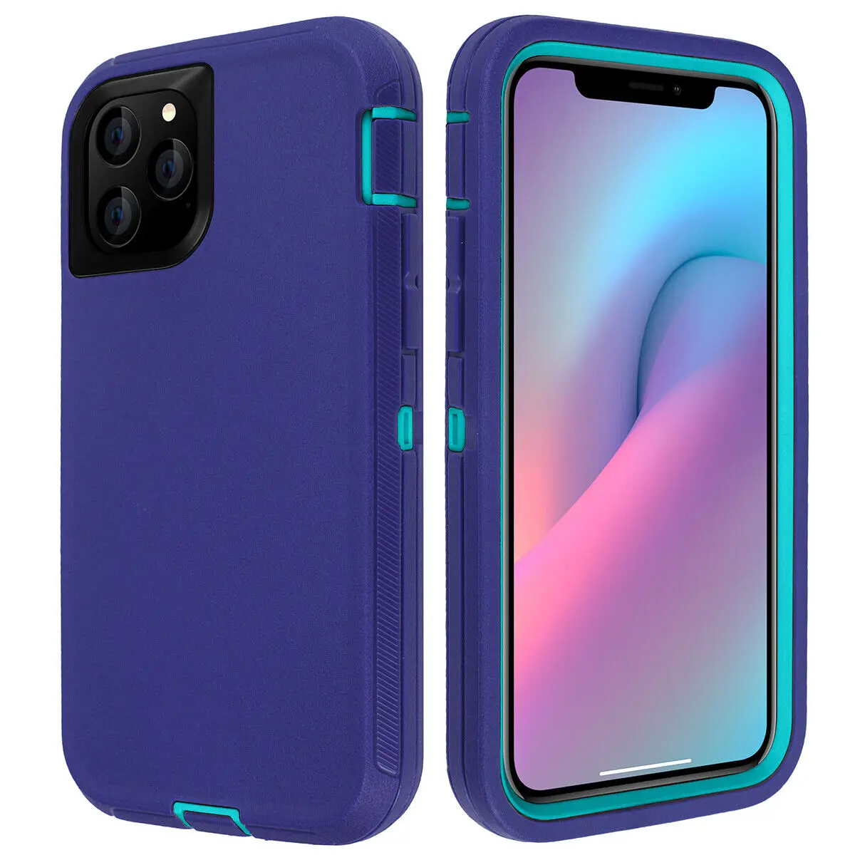(azul-celeste, Iphone 14 Pro) Capa Rígida, Resistente A Quedas E A Impactos, Compatível Com Carregamento Sem Fio