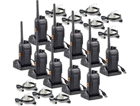 Rt27 Talkie Walkie Profissional, Talkie Walkie De Longo Alcance Pmr446 Sem Licença, 16 Canais Vox, Com Auricular Retevis (10 Pcs)
