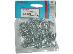 Eletroduto Vynex 2x18 Mm Aço Zincado Fixação Em Cerca De Cabo De Aço