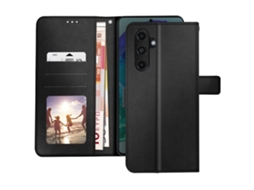 Capa Capinha Abas Vídeo Para Samsung Ushion Pele Preto
