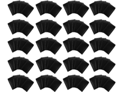 Pacote com 100 envelopes pretos acolchoados para envio, grossos e autoadesivos, para garantir segurança nas suas compras.