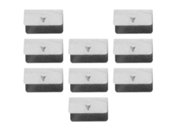 Clips De Metal Para Defletor De Vento, Pacote Com 10 Unidades, Fixação Reforçada Para Barras De Teto.