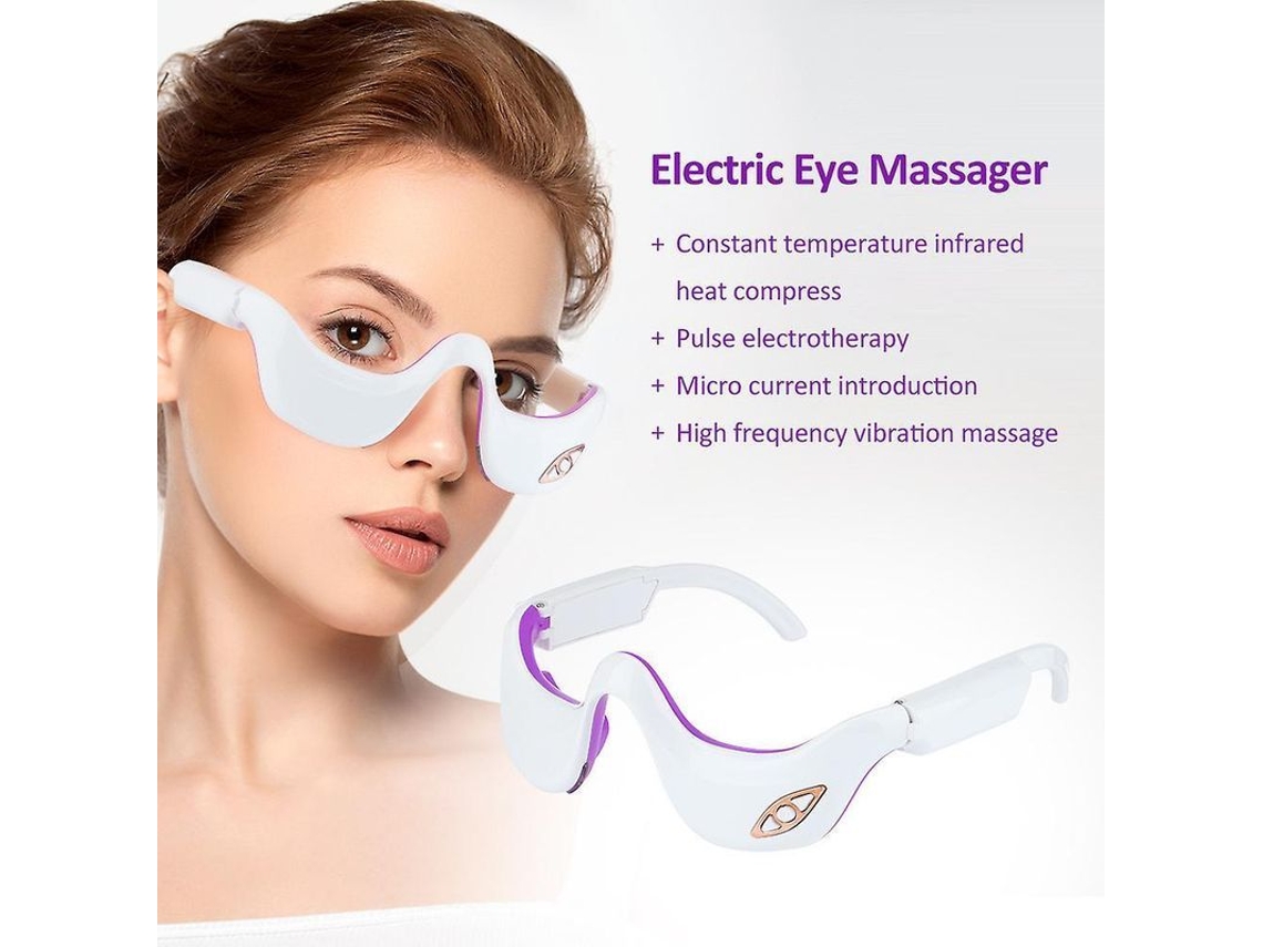 Massageador De Olhos Com Pulso De Corrente Micro Ems Terapia De Aquecimento Alivia Fadiga E Contra-rugas Pgm