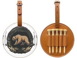 Bolsa para Tees de Golfe com Estampa de Máscaras do Dia dos Mortos, Preta | S/MARCA