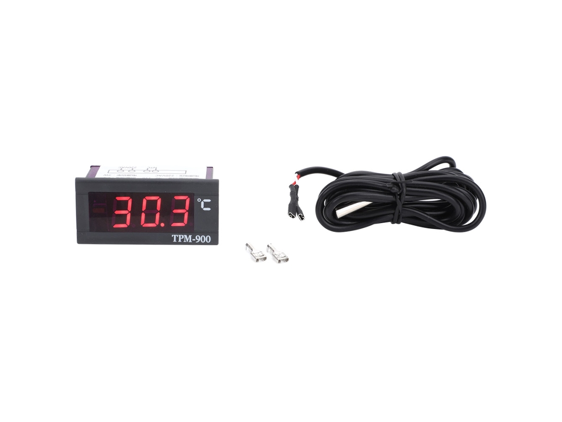 Termômetro digital YURU com display para refrigeração, -40°C a +110°C
