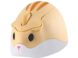 Rato Miniatura Portátil Sem Fios Em Formato De Hamster Com Receptor Usb