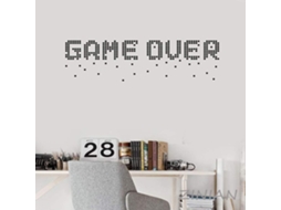 Adesivos de parede em pixel art para decoração de quarto de gamer, adesivos de vinil para parede, decoração para casa, sala de estar, frases engraçadas, 56x17 cm