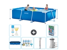 Intex Piscina Com Estrutura Retangular - 300x200x75 Cm - 7-peças S52