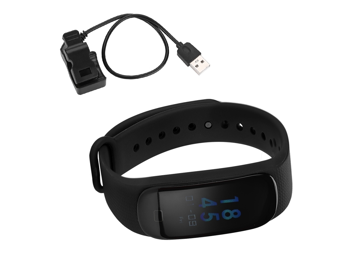 Pulseira Esportiva Inteligente com Monitoramento de Batimentos Cardíacos e À Prova D'água. EOOCOO