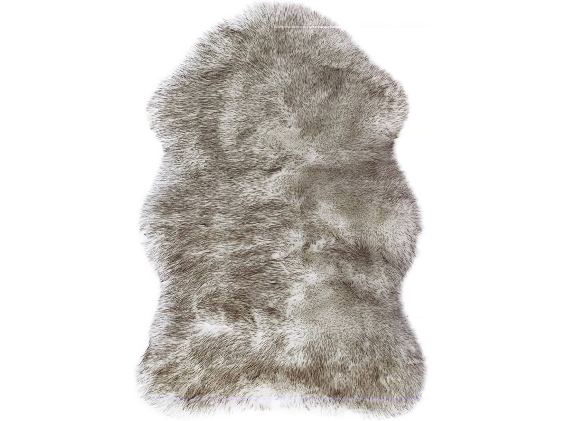 Tapete SUPERDECOR Pele de Carneiro Baby Sintética (Cinzento - 60 x 90 cm )