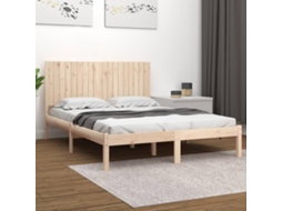Estrutura De Cama Super King 180x200 Cm Madeira Maciça