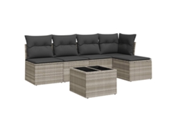 Garden Sofa Set, Garden Sofa Sets Vidaxl Cinzeto Rattan / Vime (n/a)