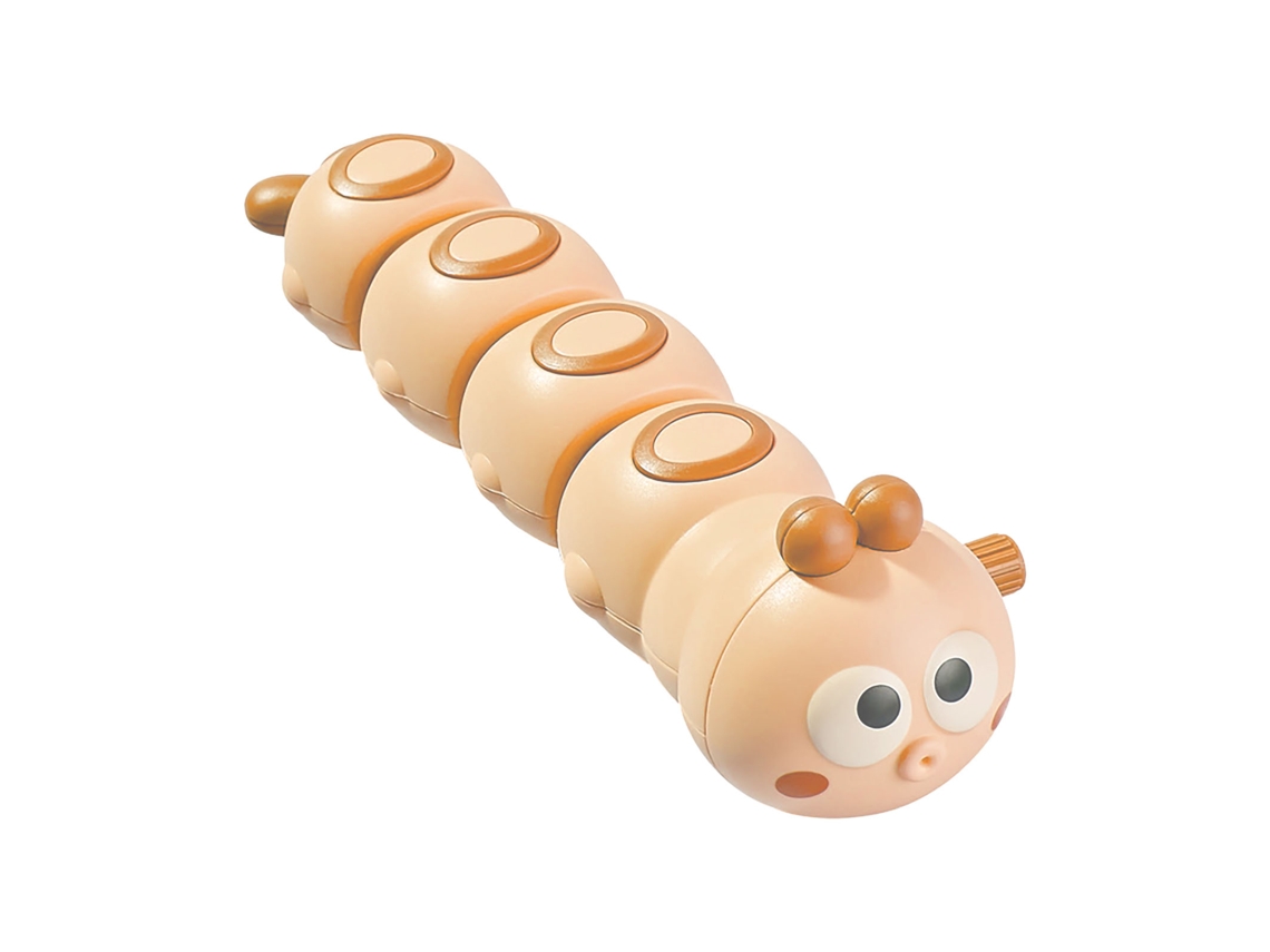 Mali brinquedo de Engatinhamento com Mola Animal Cartoon para Bebê Laranja Educativo Interativo