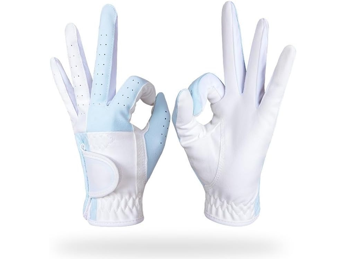 Luvas de Golfe, Luvas de Golfe e Tênis para Mulheres, Antiderrapantes, Respiráveis, Microfibra, Rosa, Azul, Mo