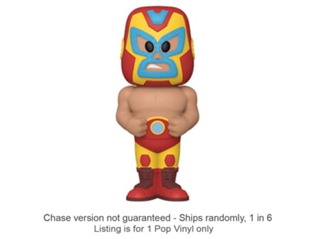 Figura Funko IRON MAN Luchadore Vinyl Soda Chase Envia 1 em 6