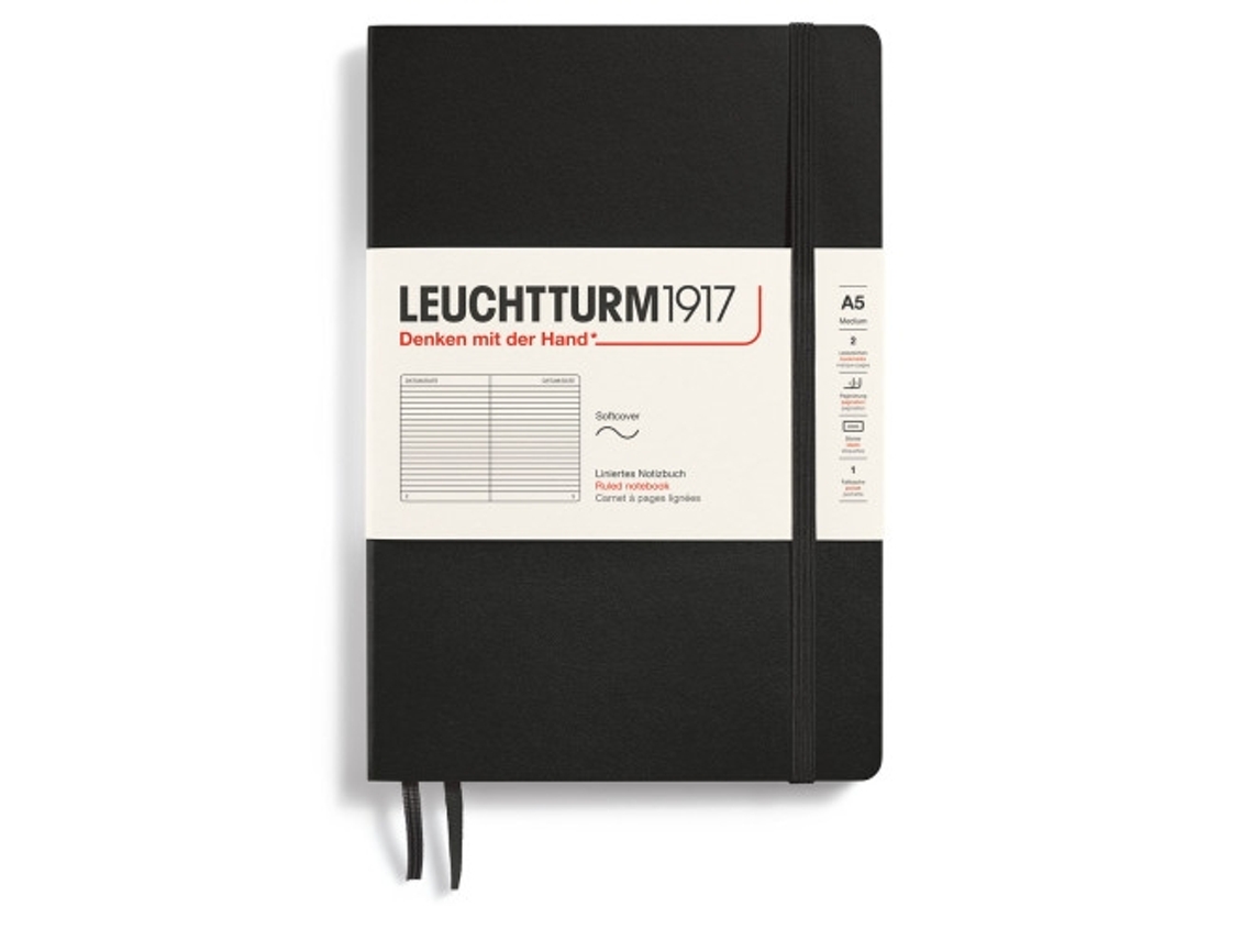 Lt Notebook A5 Pautado Macio Preto Brilvibera