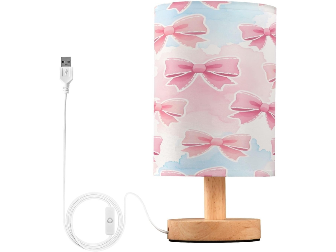 Abajur De Cabeceira Arcos Para Quarto, Com Portas De Carregaje USB C, Luminária De Mesa Cabeceira, Luminária De