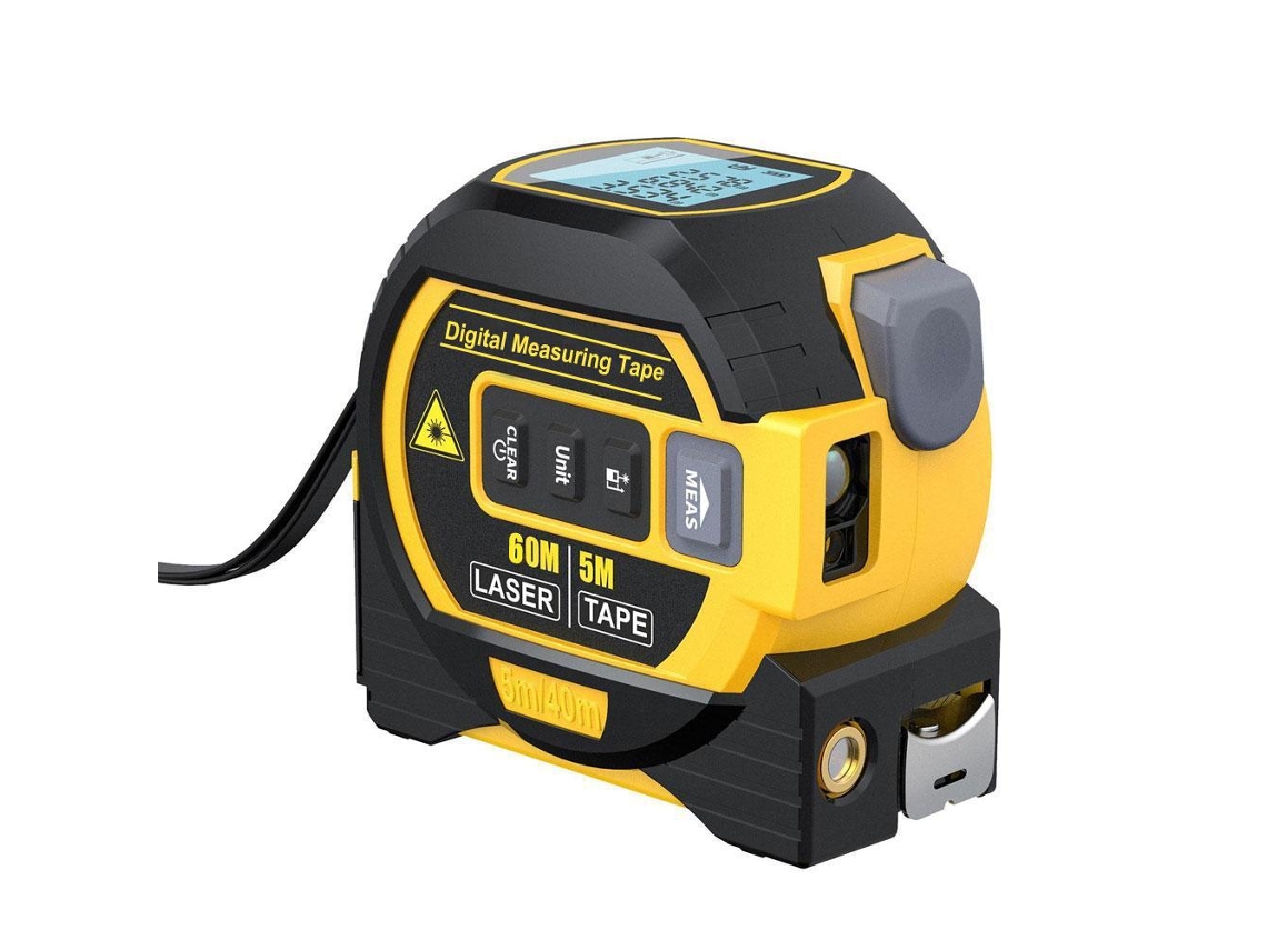 Medidor De Distância A Laser Com Fita Métrica, Marcação Cruzada A Laser, Ferramenta De Medição Digital 3 Em 1, Medição Prática F6 Aquaforge