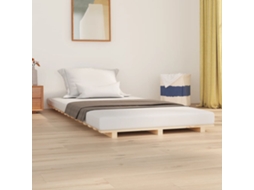 Vidaxl Estrutura De Cama 100x200 Cm Madeira De Pinho Maciça