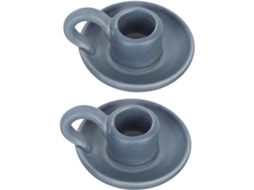 Conjunto De 2 Castiçais De Cerâmica Em Estilo Escandinavo, Na Cor Azul, Práticos Para Decoração De C Gokoco