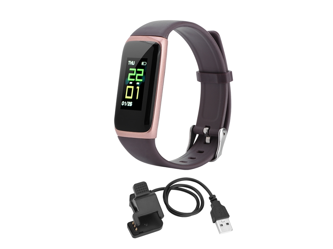 Pulseira Inteligente EOOCOO Esportiva com Tela Colorida, Monitora Pressão Arterial e Frequência Cardíaca, À Prova D'água