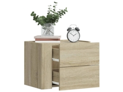 Vidaxl Mesa De Cabeceira De Parede 45x30x35 Cm Carvalho Sonoma