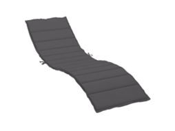 Sun Lounger Cushion, Sun Lounger Cushions Vidaxl Antracite Tecido (200 X 60 X 3 Cm)