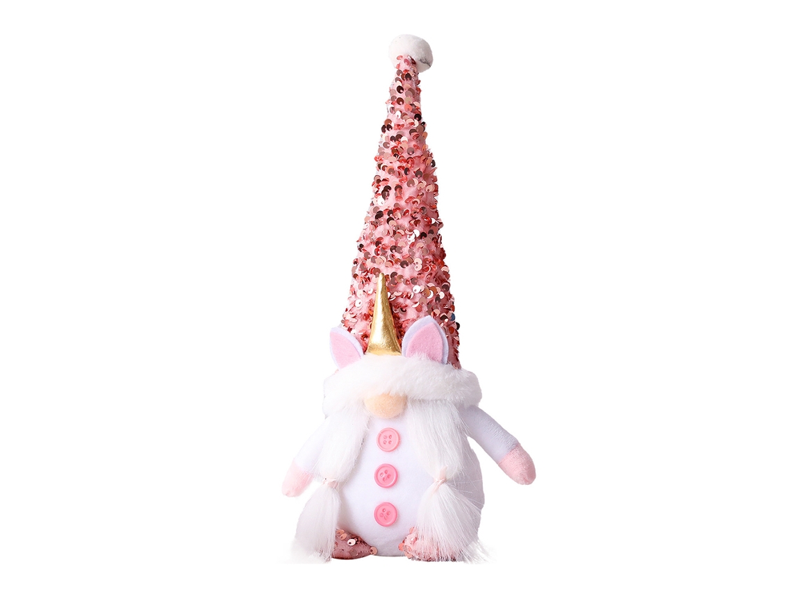 Boneco De Pelúcia Gnome Rosa (decoração De Mesa E Feriado)