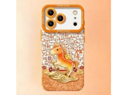 Capa De Celular À Prova De Choque Com Cobertura Total E Tema Ano Do Cavalo Em Silicone Líquido Para Iphone 16 Pro Max