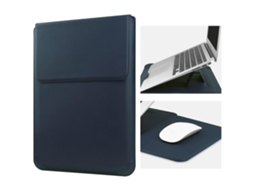 Bolsa Para Portátil Czhhmart Em Pu Com Suporte Integrado, Compatível Com Notebooks De 15 E 16 Polegadas Azul Escuro