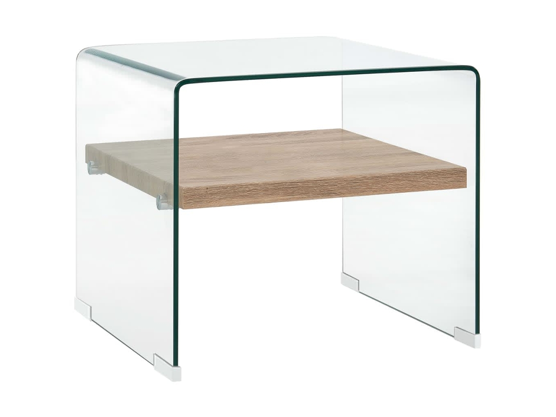 Coffee Table, Coffee Tables Vidaxl Transparente Vidro (50 X 50 X 45 Cm)