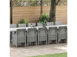 Vidaxl Conjunto De Jantar Para Jardim Com Almofadas 17 Unid. Pp