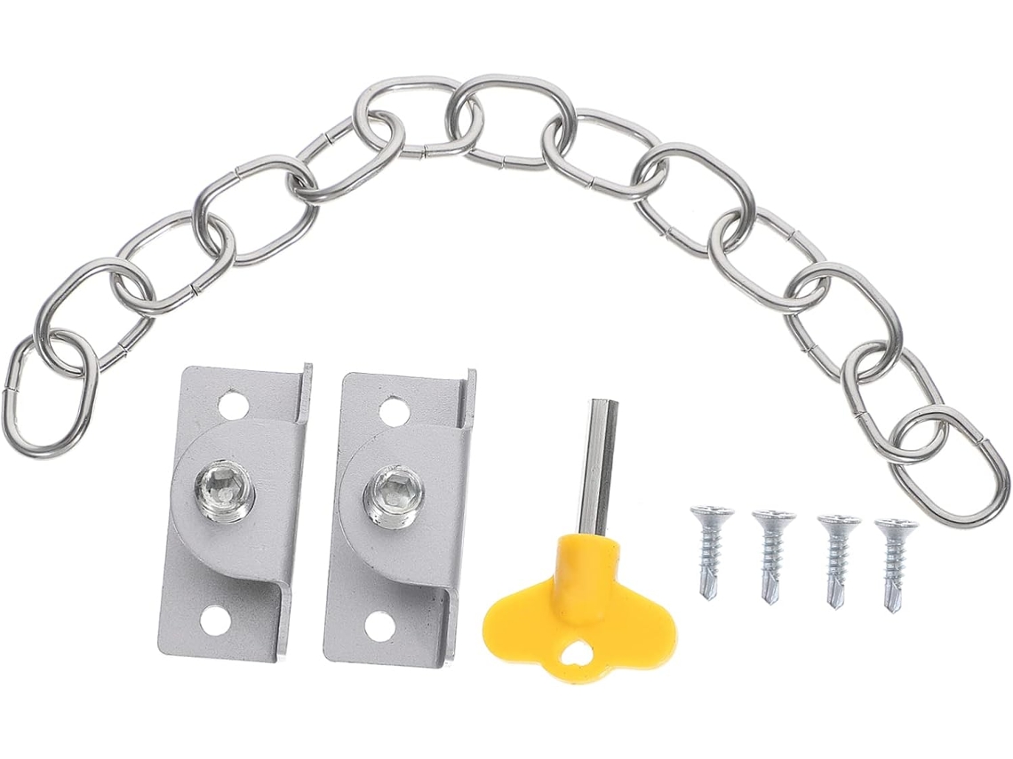Protetor De Porta Com Corrente Feito De Aço Inoxidável, Este Protetor De Porta Com Corrente É Resistente À Ferrugem E À