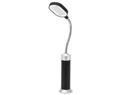 Lâmpada Magnética Led 360° Resistente Ao Clima Preta