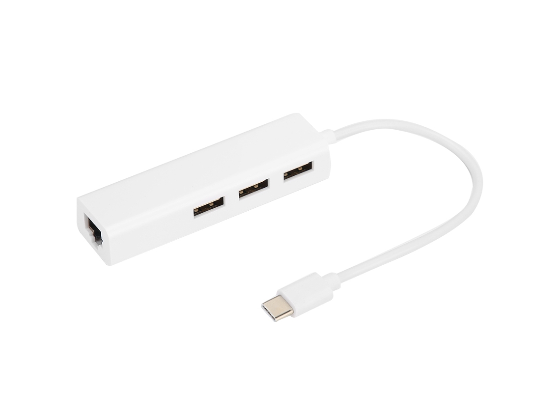 Aetheria hub Usb 3 Portas com Adaptador de Rede Rj45 Usb3.1 Type c para os X/android