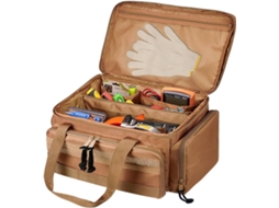 Bolsa para ferramentas de eletricista, grande capacidade, ergonômica, ideal para manutenção doméstica e uso externo.