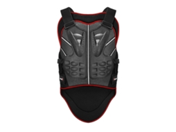 Blusa de Proteção para Moto com Respirabilidade e Proteção Contra Quedas Preto e Vermelho L AOZORZ