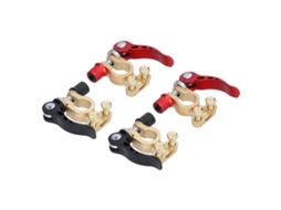 2 Conjuntos De Terminais De Bateria Com Conector 2 Vias Para Caminhões E Veículos X0378
