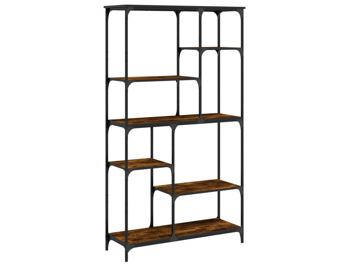Bookshelf, Bookshelves Vidaxl Marrom Madeira Processada (99 X 35.5 X 176 Cm)