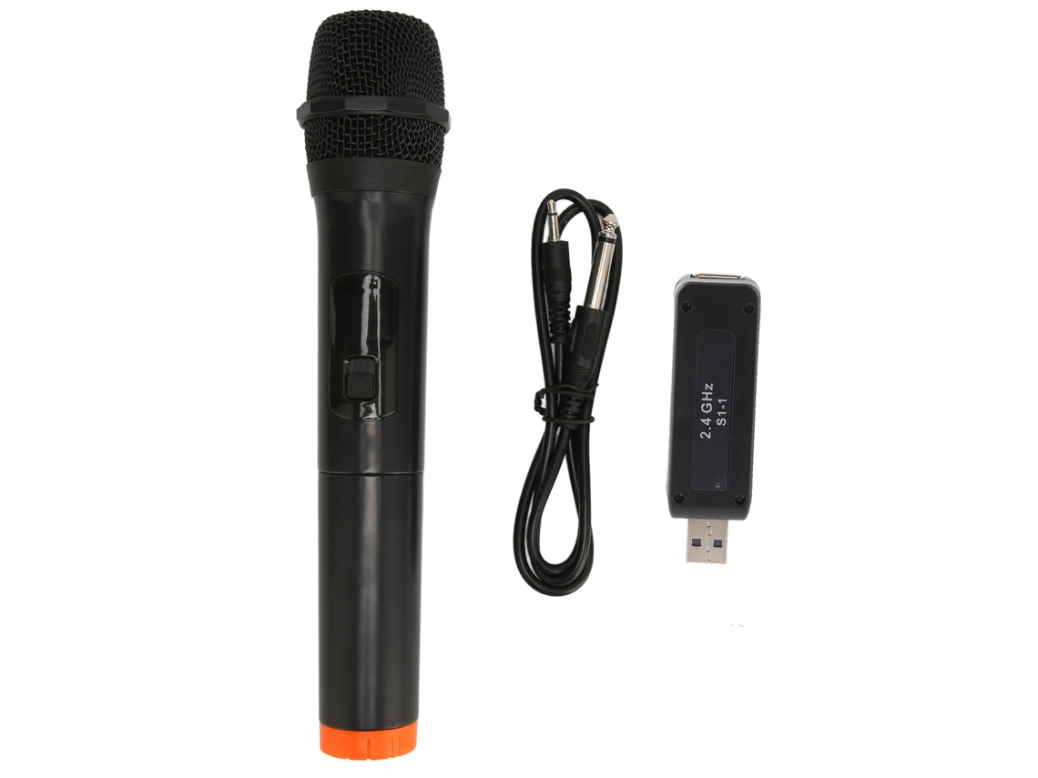 Microfone Sem Fio UHF EOOCOO com Alcance de 131 Pés e Redução de Ruído