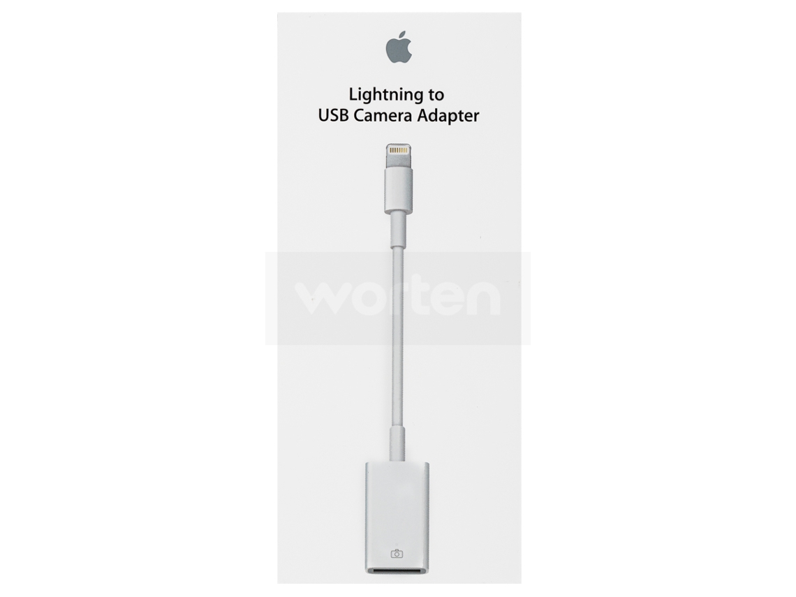 Adaptador APPLE  MD821ZM/A (iPad - Lightning - USB - 1 Porta - Branco)