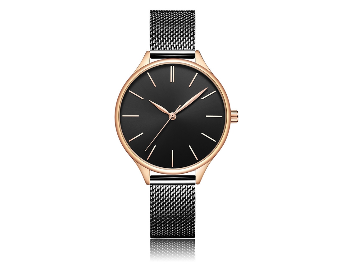 Relógio de Pulso Feminino Casual À Prova D'água com Pulseira Ajustável e Movimento de Quartzo