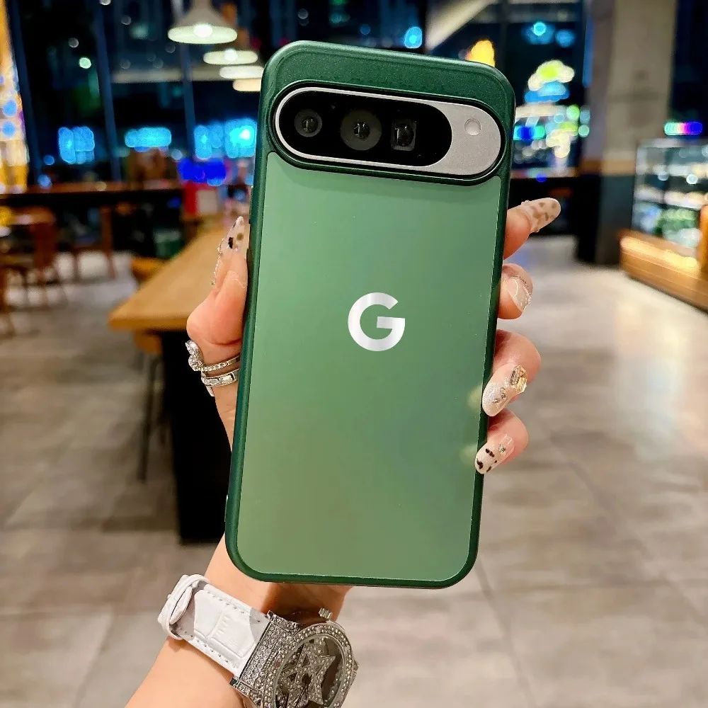 (verde, Google Pixel 8) Caso De Telefone De Luxo Fosco, Toque Confortável, Proteção Anti-choque Pc Tampa Traseira