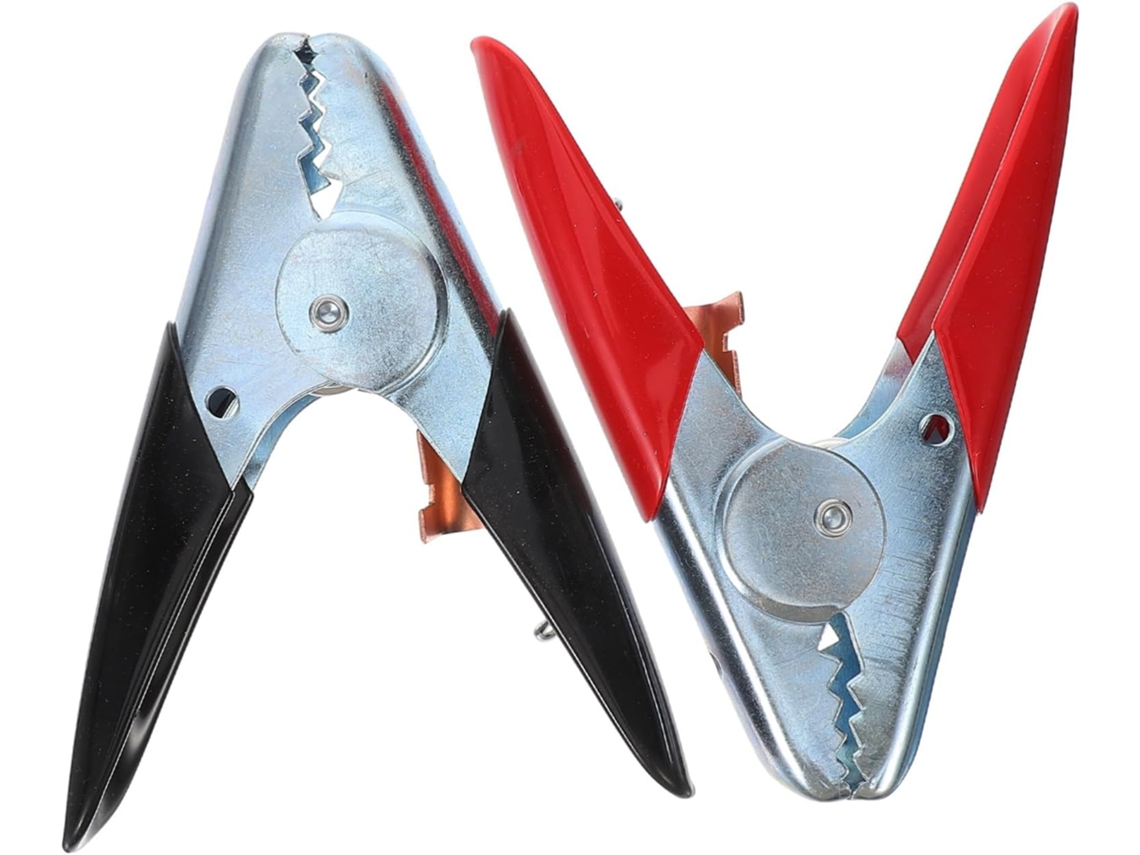 Garras multifuncionais para bateria em liga metálica com garras em jacaré para separação auxiliar.