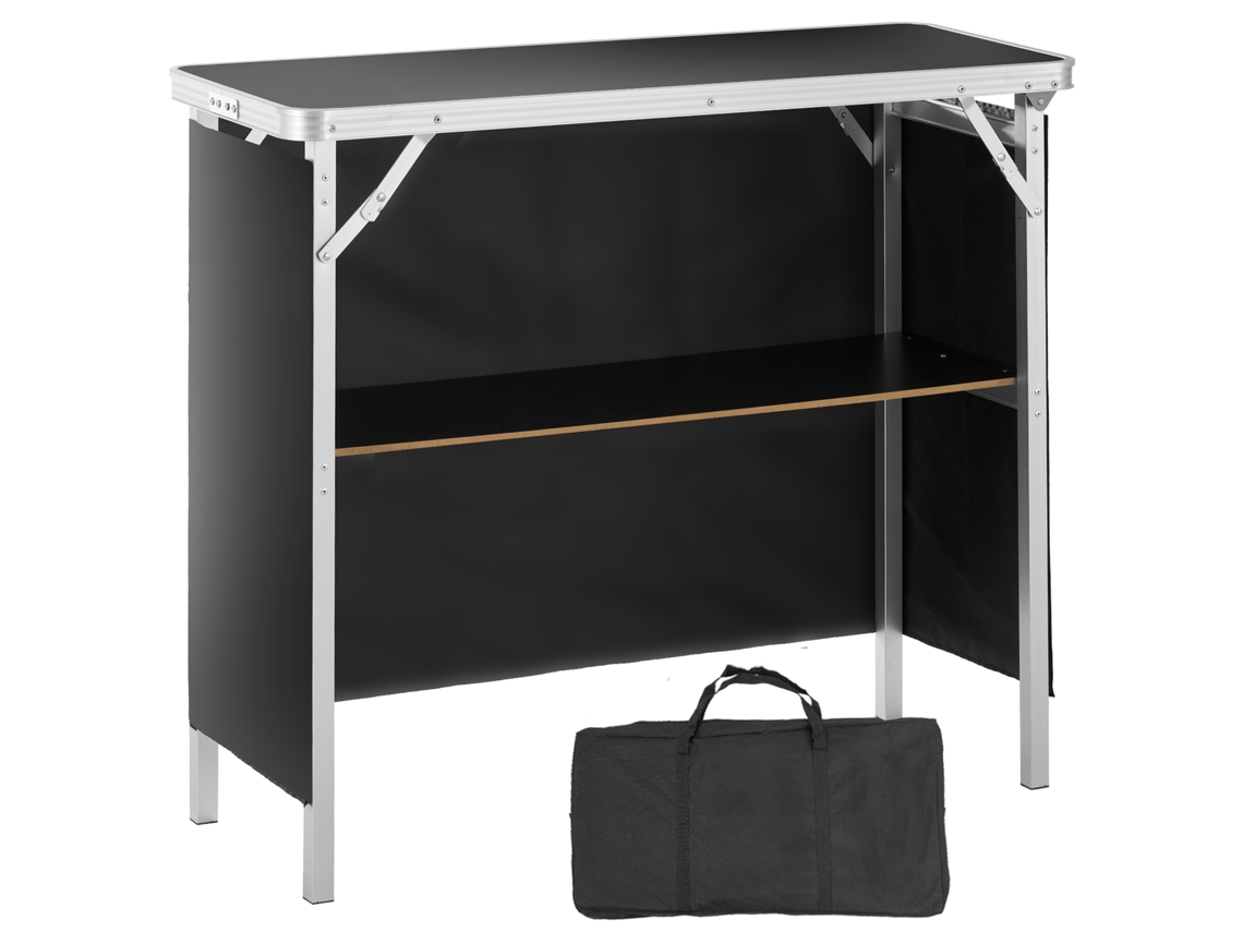 Mesa de Pódio Portátil para Feiras Comerciais VEVOR 38 39Inch X 15 16Inch X 34 25Inch Estande de Balcão de Exposição com Parede