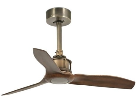 Ventoinha de Teto FARO BARCELONA Mini Just Fan Castanho (9 W - Diâmetro 81 cm)
