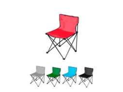 Jardin202 - Silla Plegable De Camping Ligera Sin Reposabrazo | Silla De Exterior Ideal Para Acampada, Picnic O Pesca Rojo |  (rojo)