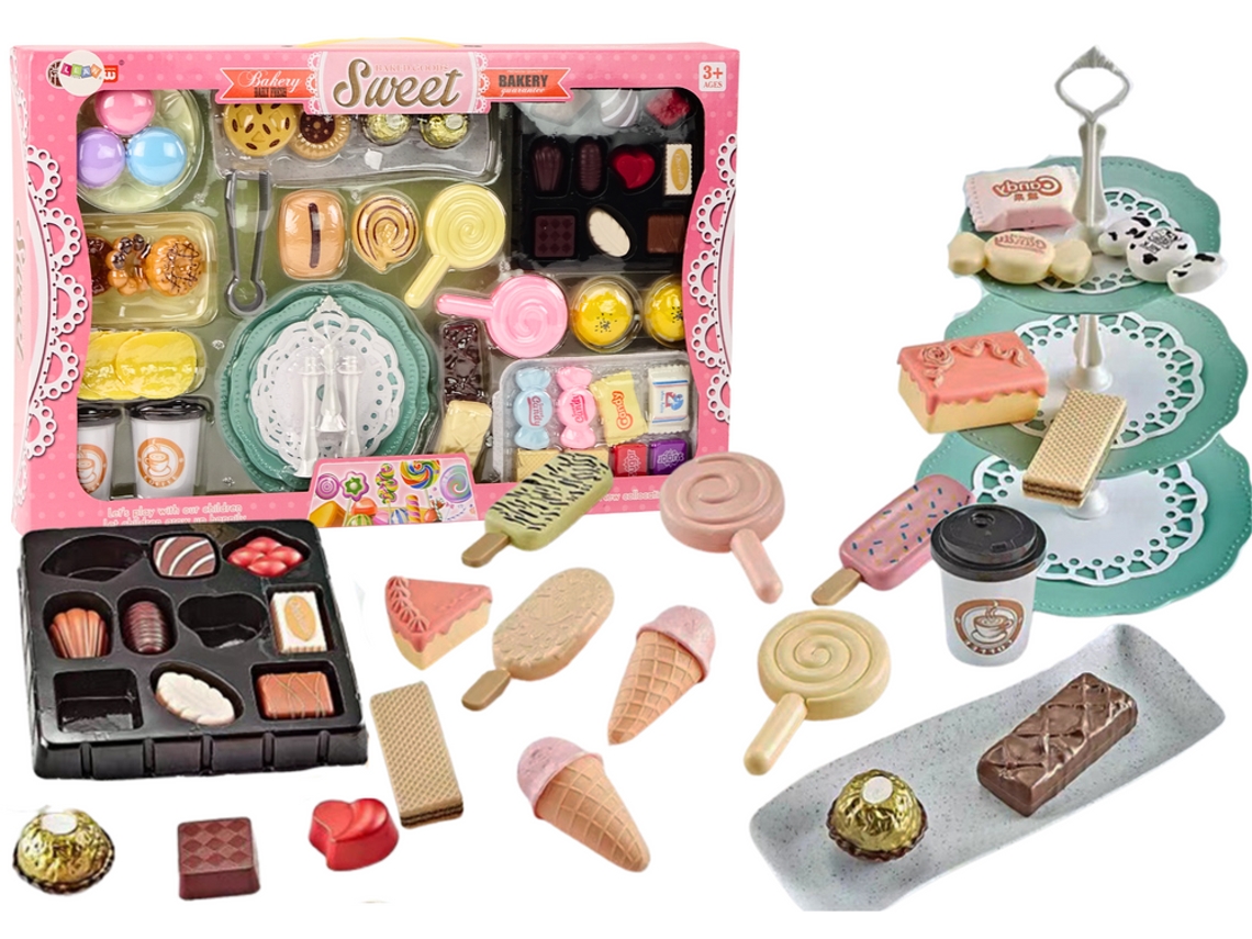 Conjunto De Pastelaria Para Café, Doces, Estatuetas, Bolo De Café, 50 Peças. B. ativo