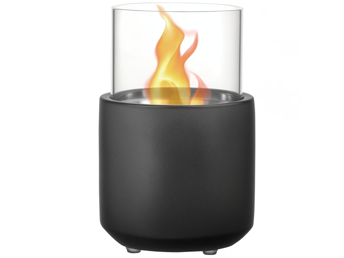 Lareira De Mesa Bioetanol 0,4l Compacta Cinza Escuro